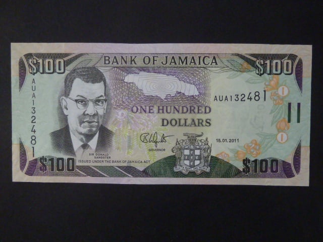 JAMAJKA, 100 Dollars 15.1.2011, BNB. B239f, Pi. 84