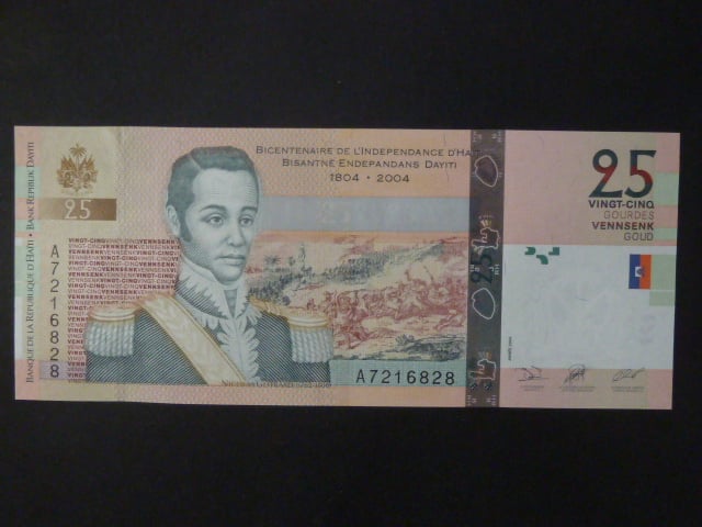 HAITI, 25 Gourdes 2004, BNB. B846a, Pi. 273