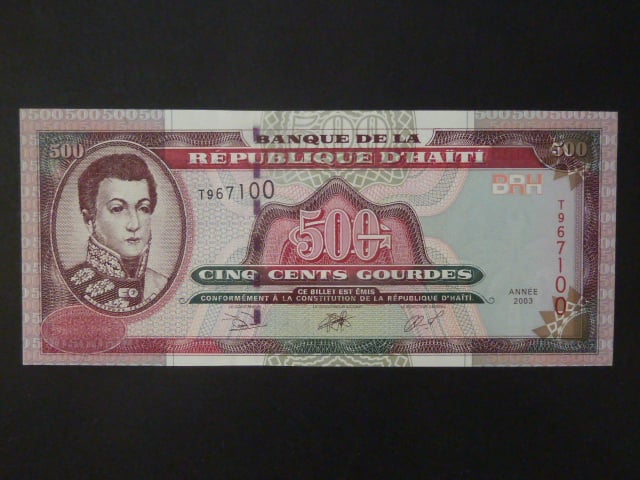 HAITI, 500 Gourdes 2003, BNB. B843b, Pi. 270