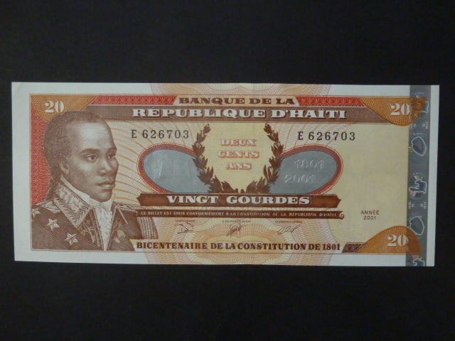 HAITI, 20 Gourdes 2001, BNB. B844a, Pi. 271A