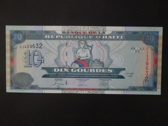 HAITI, 10 Gourdes 2004, BNB. B838b, Pi. 265