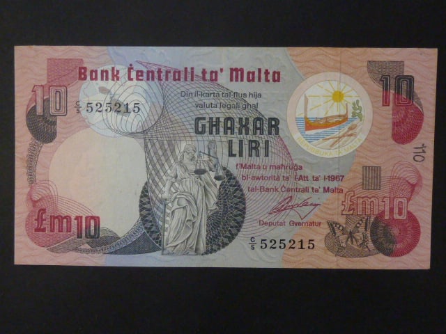 10 Liri 1967, BNB. B209a, Pi. 36