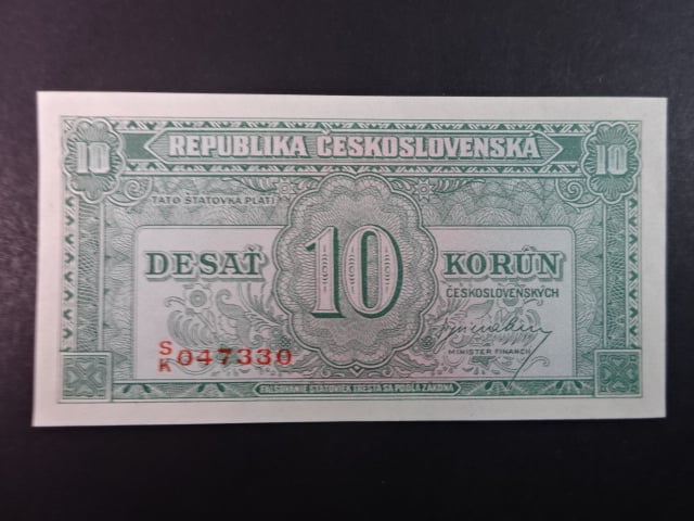 10 Kčs 1945 série S/K