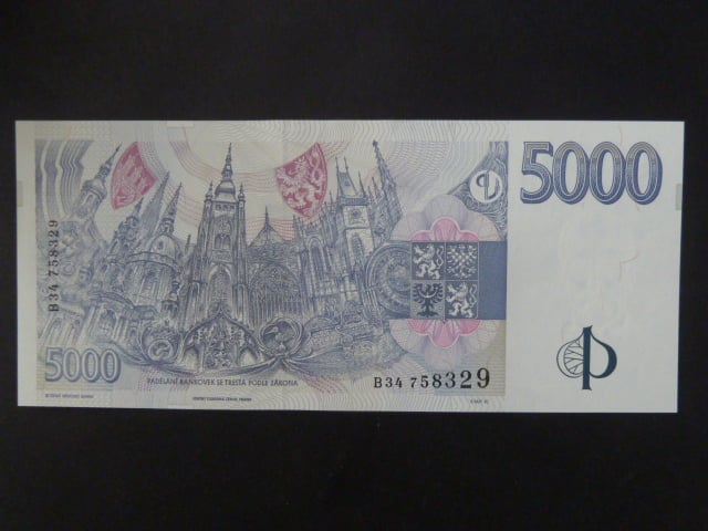 5000 Kč 1999 série B 34