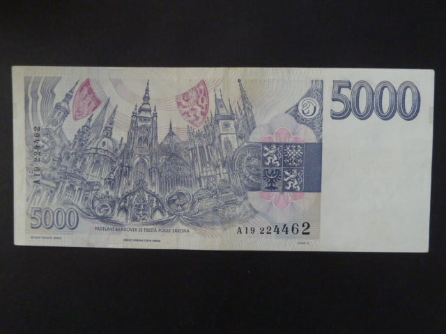 5000 Kč 1993 série A 19