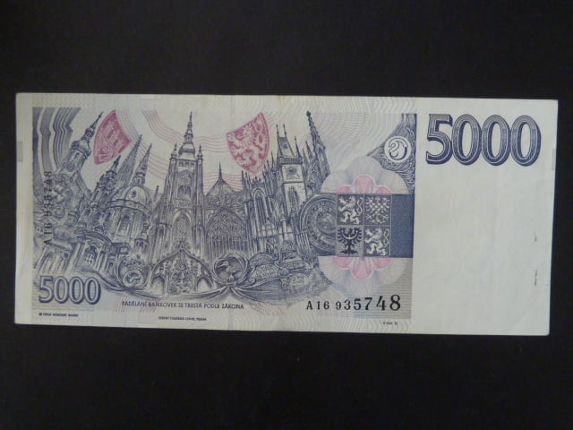 5000 Kč 1993 série A 16