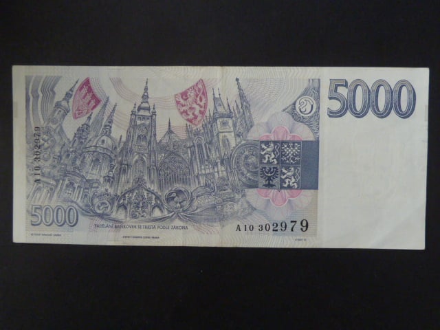 5000 Kč 1993 série A 10