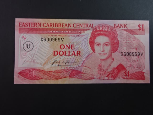 VÝCHODOKARIBSKÉ STÁTY - Antigua and Barbuda, 1 Dollar 1985 U, BNB. B201u, Pi. 17
