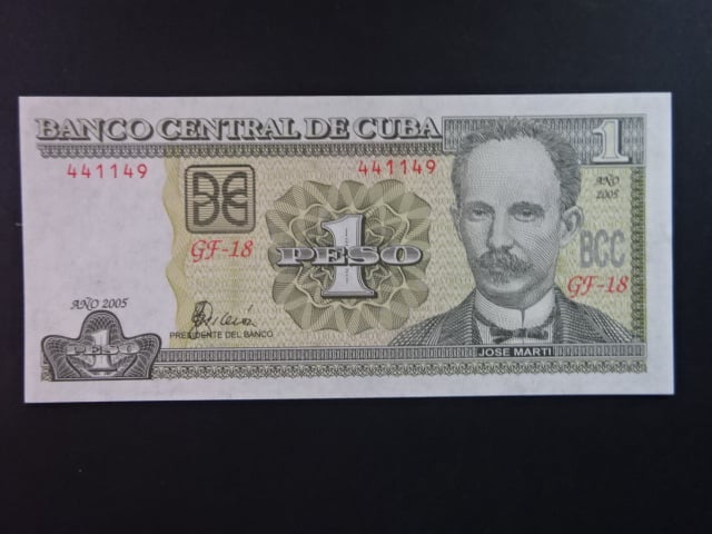 KUBA, 1 Peso 2005, BNB. B901e, Pi. 121