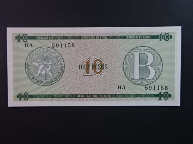 KUBA, 10 Pesos 1985, BNB. BFX808a, Pi. PFX8