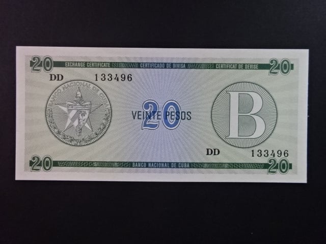 KUBA, 20 Pesos 1985, BNB. BFX809a, Pi. PFX9