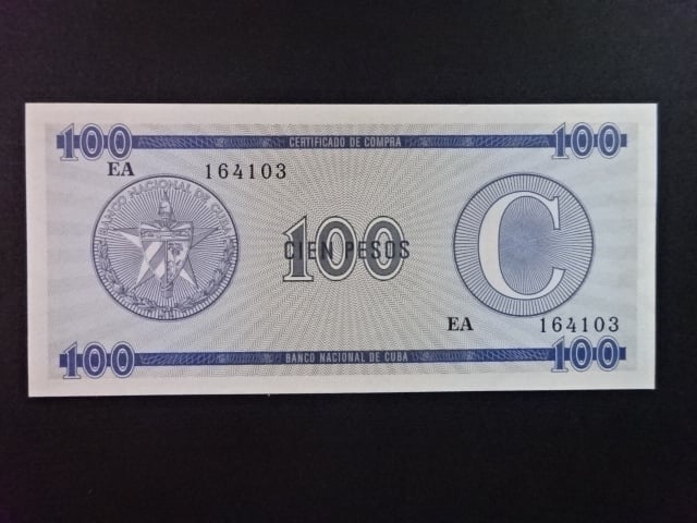 KUBA, 100 Pesos 1991, BNB. BFX825a, Pi. PFX25