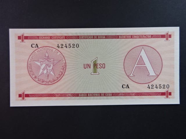 KUBA, 1 Peso 1985, BNB. BFX801a, Pi. PFX1