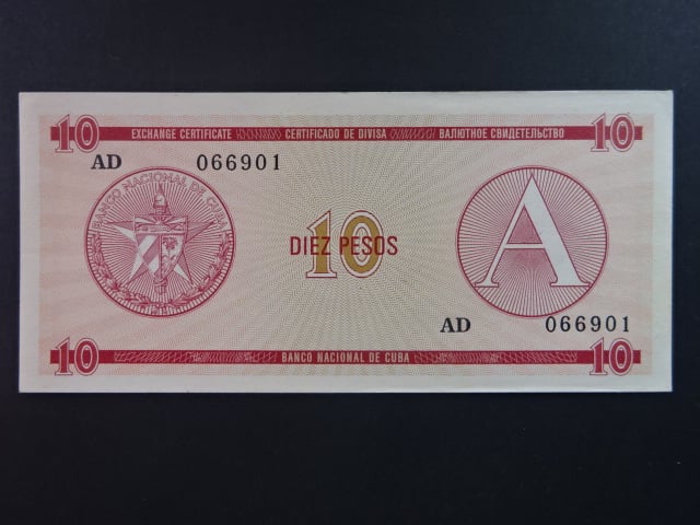 KUBA, 10 Pesos 1985, BNB. BFX804a, Pi. PFX4