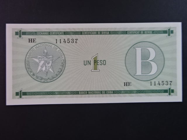 KUBA, 1 Peso 1985, BNB. BFX806a, Pi. PFX6