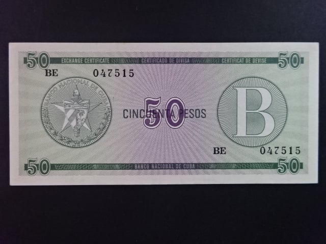 KUBA, 50 Pesos 1985, BNB. BFX810a, Pi. PFX10