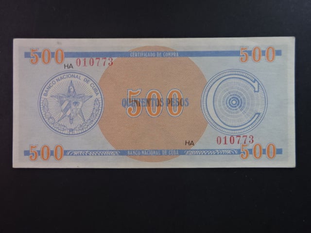 KUBA, 500 Pesos 1987, BNB. BFX818a, Pi. PFX18