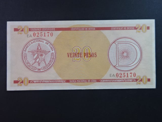 KUBA, 20 Pesos 1987, BNB. BFX830a, Pi. PFX31