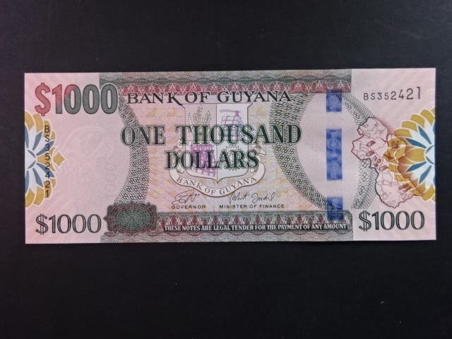GUYANA, 1000 Dollars 2019, BNB. B120a, Pi. 38c