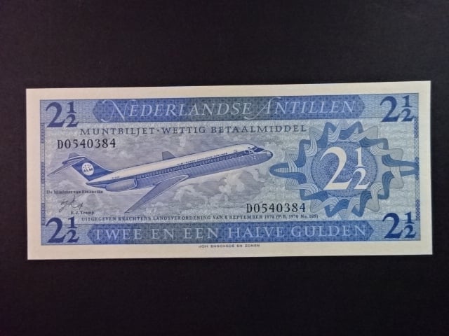 NIZOZEMSKÉ ANTILY, 2 1/2 Gulden 1979, BNB. B103a, Pi. 21a