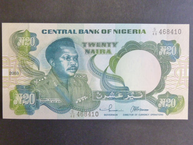 NIGÉRIE, 20 Naira 2003, BNB. B224j1, Pi. 26