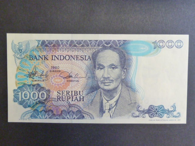 INDONÉZIE, 1000 Rupiah 1980, BNB. B577a, Pi. 119