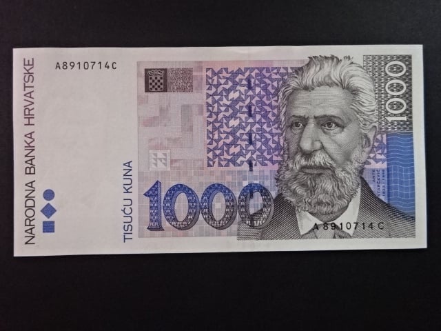 1000 Kuna 1993, BNB. Ba08a, Pi. 35
