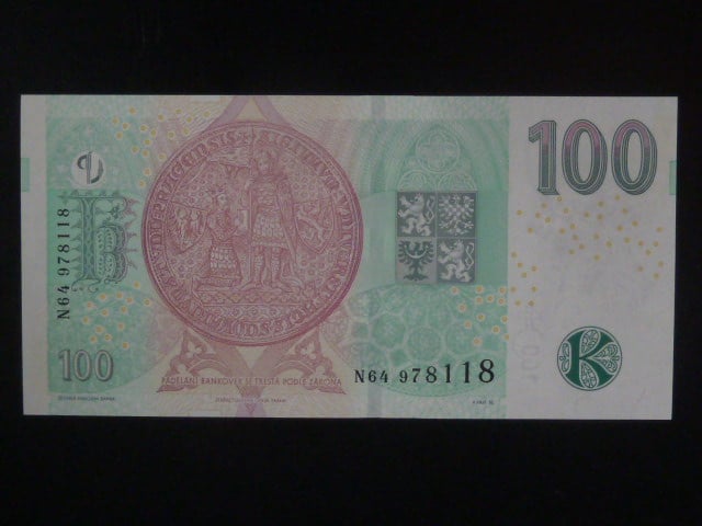 100 Kč 2018 série N 64