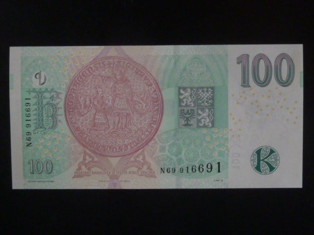100 Kč 2018 série N 69