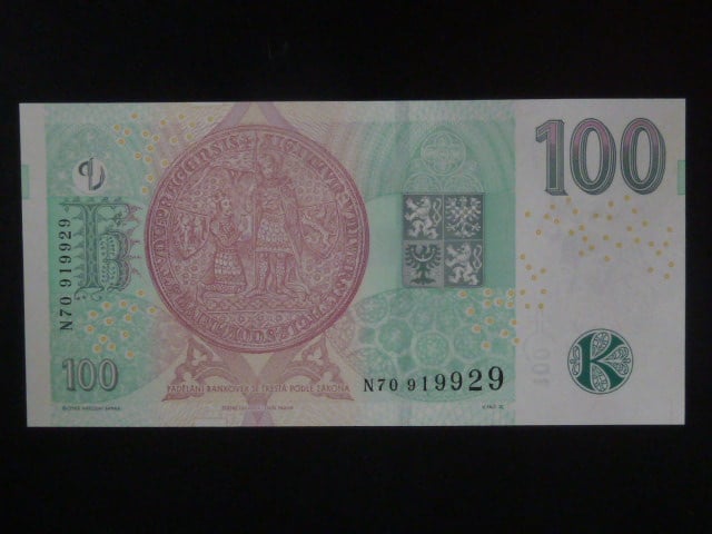 100 Kč 2018 série N 70