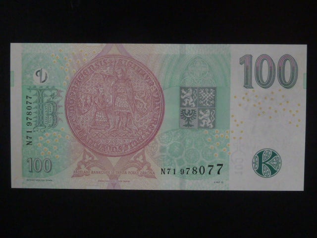 100 Kč 2018 série N 71