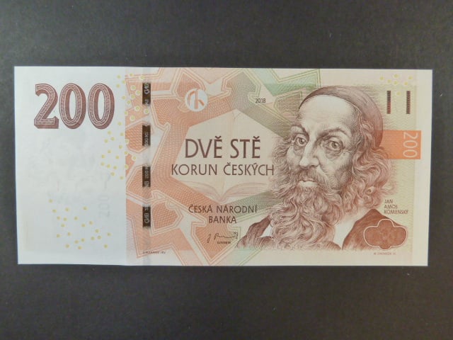 200 Kč 2018 série W 24 poslední série
