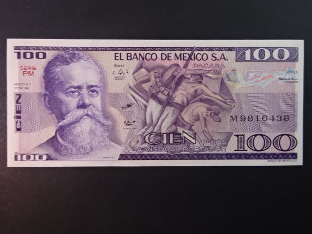 MEXIKO, 100 Pesos 1981, BNB. B650a, Pi. 74