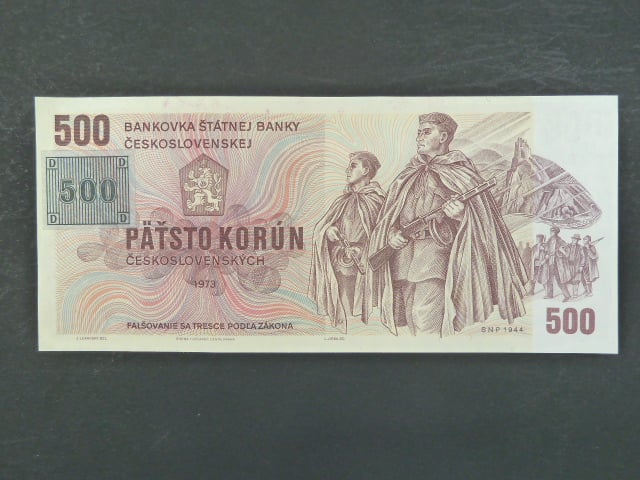500 Kč 1973/1993 série U 37, kolek