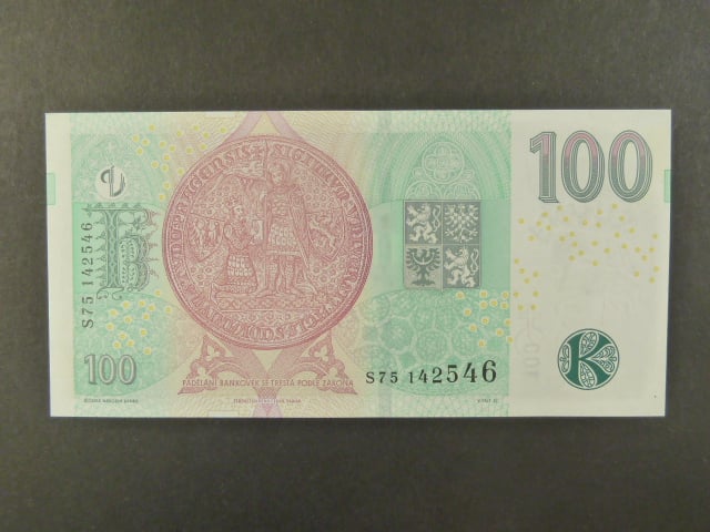 100 Kč 2018 série S 75