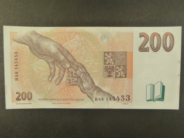 200 Kč 1996 série B 48 poslední série II.desky