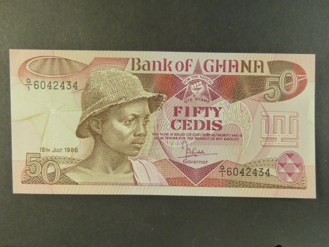 GHANA, 50 Cedis 1986, BNB. B126c, Pi. 25