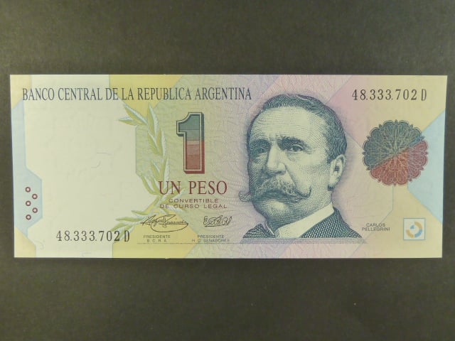 ARGENTINA, 1 Peso 1993, BNB. B329b, Pi. 339b
