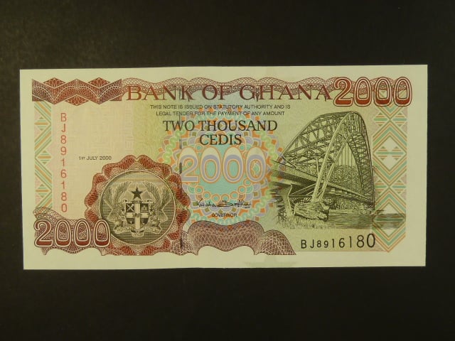 GHANA, 2000 Cedis 2000, BNB. B137e, Pi. 33