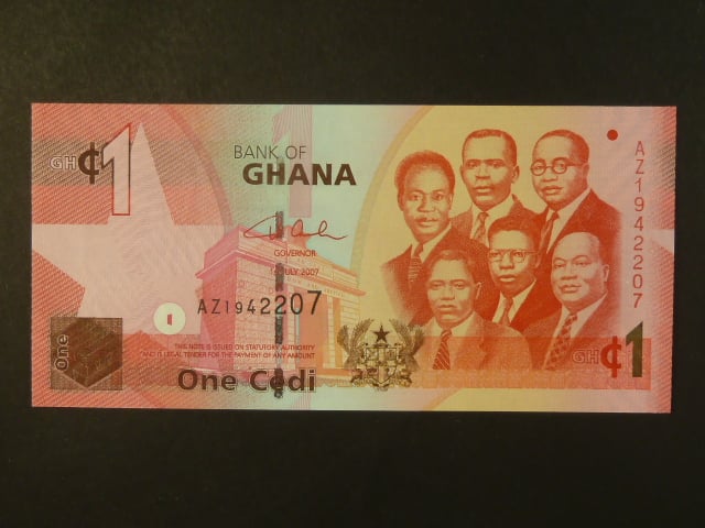 GHANA, 1 Cedi 2007, BNB. B145a, Pi. 37