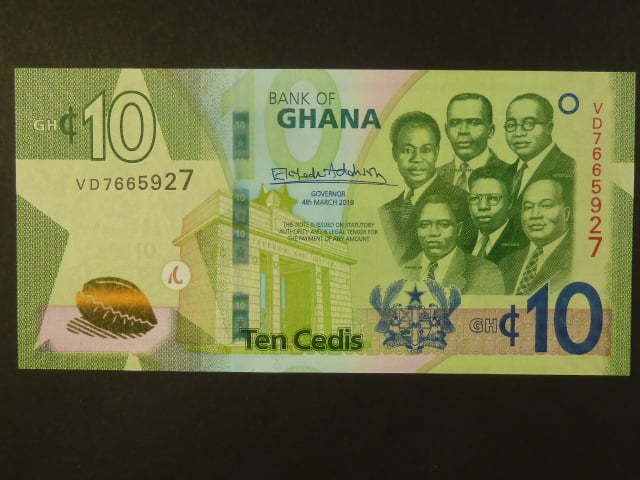 GHANA, 10 Cedis 2010, BNB. B157a