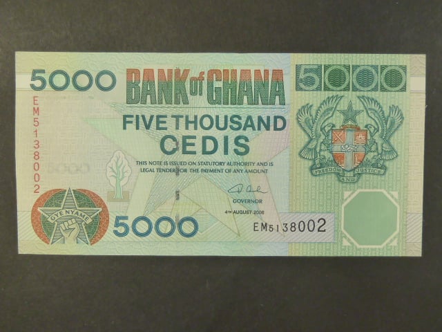 GHANA, 5000 Cedis 2006, BNB. B142c, Pi. 34