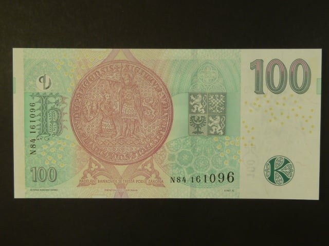 100 Kč 2018 série N 84 poslední série