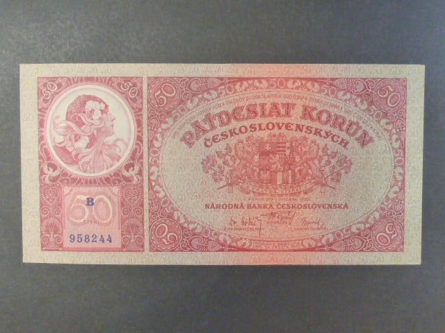 50 Kč 1929 série B