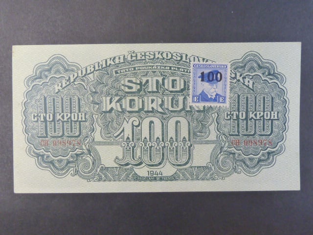 100 K 1944 kolkovaná série CH, číslovač 8