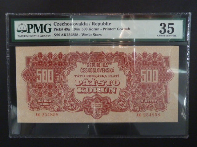 500 K 1944 série AK, PNG 35