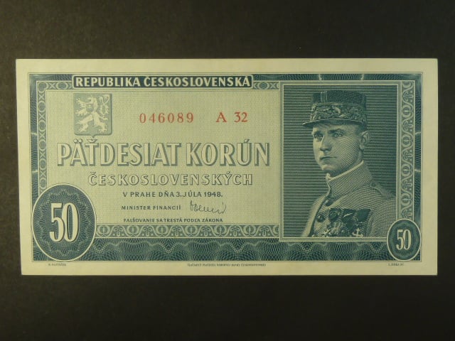 50 Kčs 1948 serie A 32