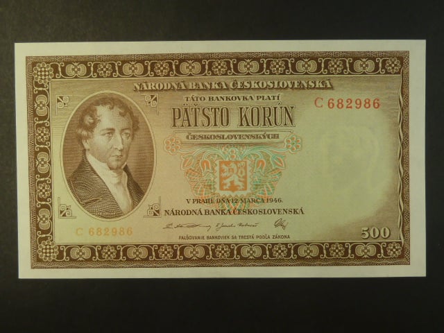 500 Kčs 1946 série C