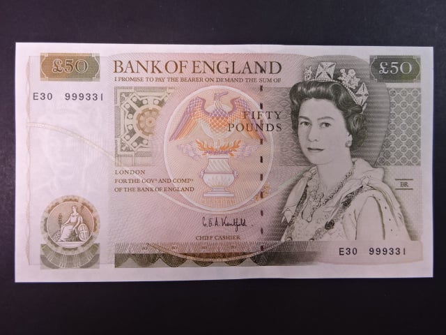 50 Pounds 1991 Kentfield, BNB. 190b, Pi. 381c