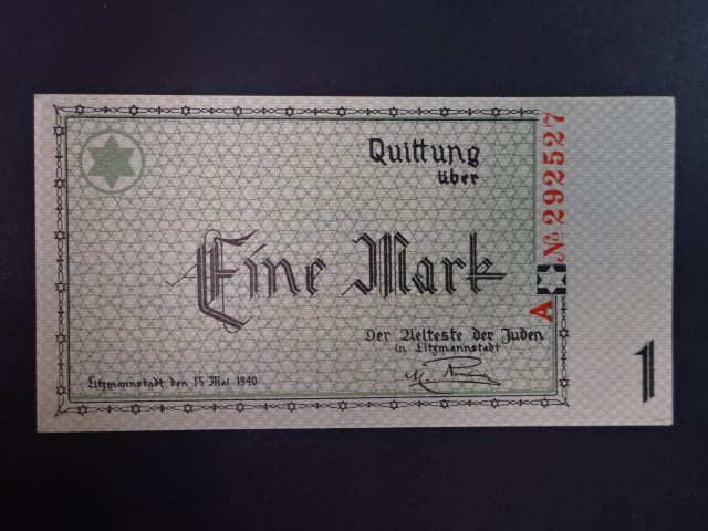 Židovské Gheto Litzmannstadt, 20 Mark 1940, Ro. Li6, Grab. GET-6c